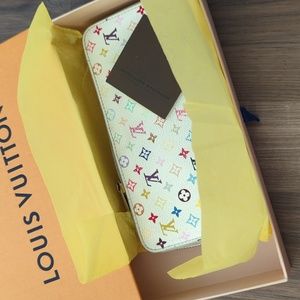 Louis Vuitton murakami white multicolor wallet